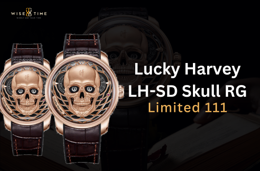Lucky Harvey-LH-SD Skull RG Limited 111-Simbol Keberanian di Pergelangan Tangan Anda